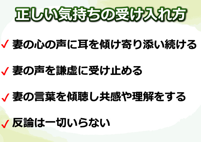 正しい気持ちの受け入れ方