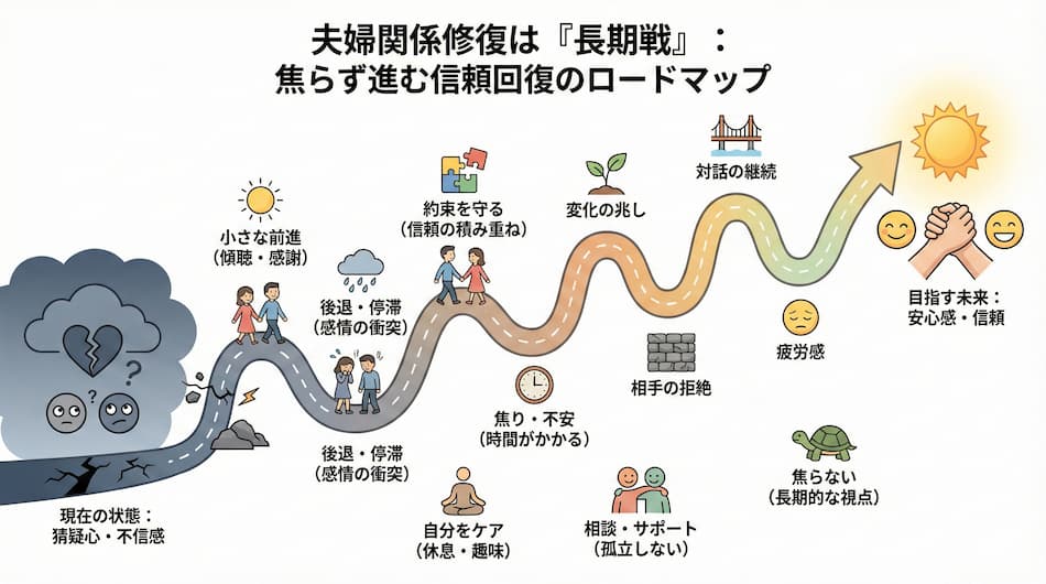 夫婦関係修復の図解ロードマップ