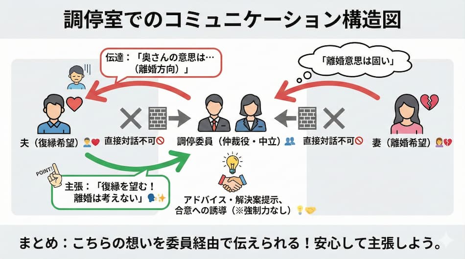 調停委員の役割の図解