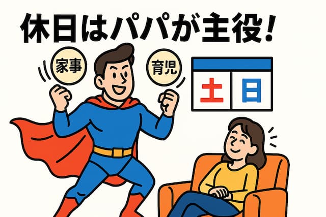 「家事育児を率先する」の図解