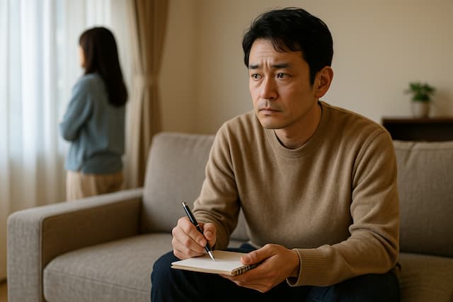 自分を振り返るイメージ画像