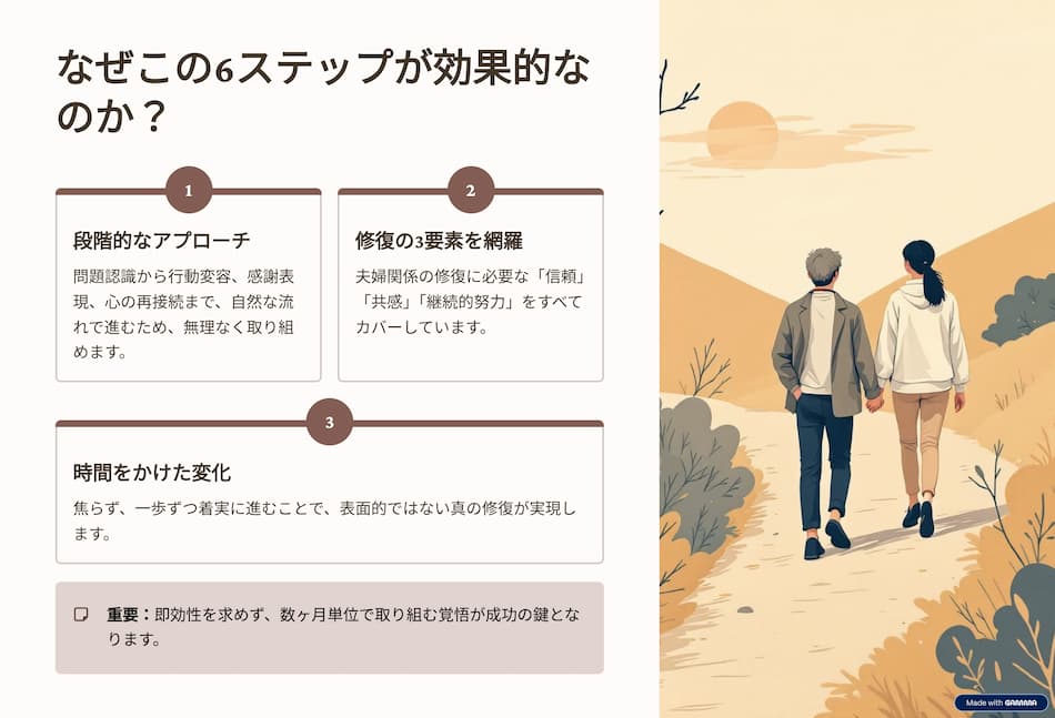 妻との関係修復への具体的ステップの図解2