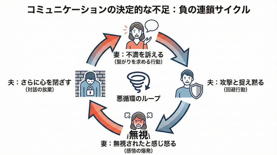 妻は心を閉ざした原因：コミュニケーションの決定的な不足