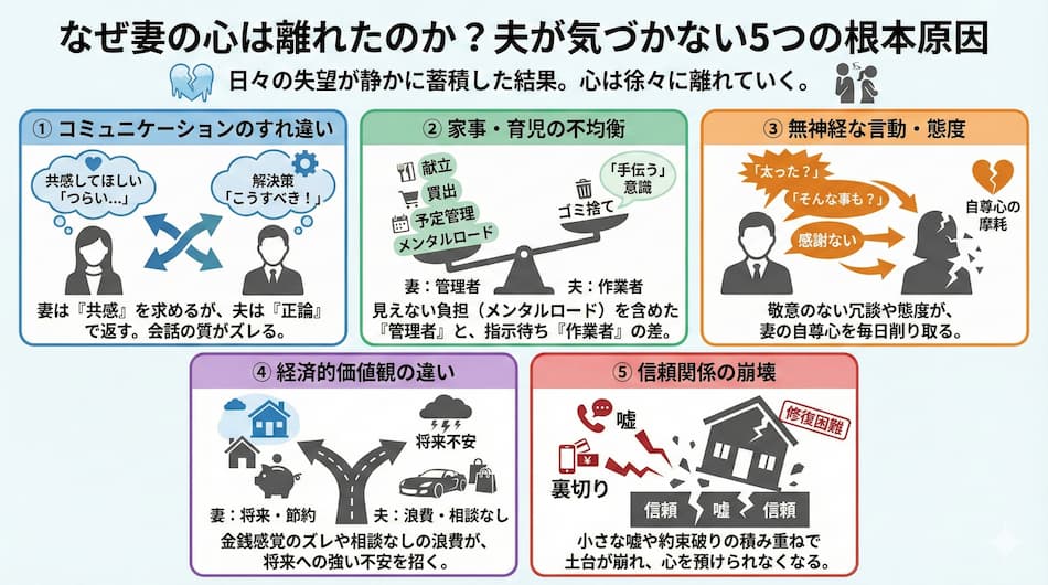 妻の心は離れた根本原因の図解