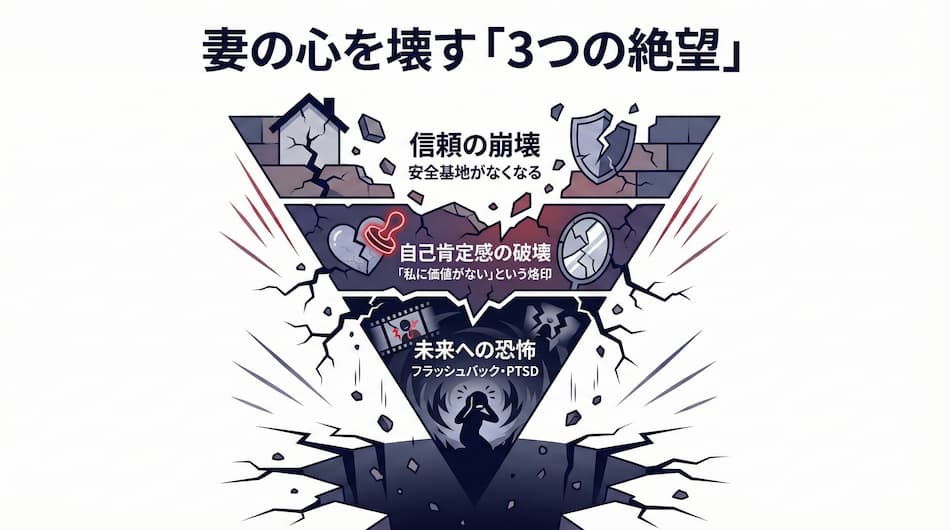 妻が感じている「3つの絶望」の図解